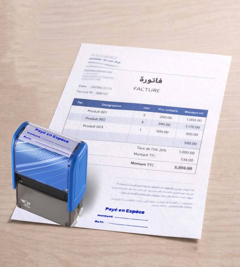 Tampon prêt – PAYÉ EN ESPÈCES